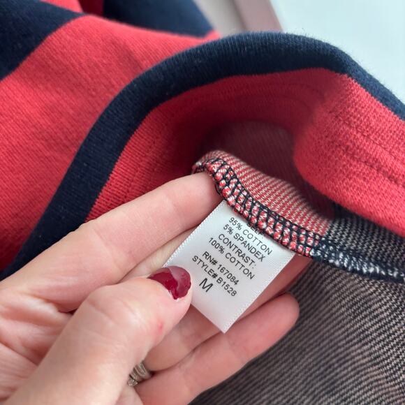 Tuckernuck Stripe Cotton Warren Rugby Shirt Sz M Preppy Academia - Picture 8 of 12